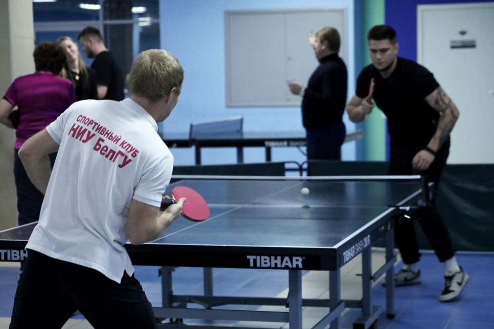 В НИУ «БелГУ» завершился фестиваль спорта среди преподавателей и сотрудников по настольному теннису